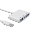 Adecuado para Adaptador OTG de Enchufe Hembra USB Doble Puerto de Apple para Conectar Memoria USB 3.0 Convertidor para Teléfono Móvil iPhone para Conectar a Memoria USB