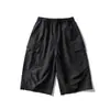 Izexx Pantalones Casuales Camuflaje Retro Americano de Moda Cortos de Pierna Ancha Unisex Ropa de Trabajo Pantalones de Playa Versátiles Moda Verano