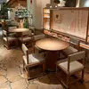 Tienda de Celebridades de Internet Hu Cha: Juegos de mesa y sillas a juego para restaurantes de comida ligera, sillas de comedor de madera maciza, restaurantes occidentales, restaurantes japoneses y establecimientos de comida informal