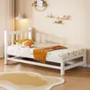 Cama Infantil de Hierro Forjado, Cama Convertible, Cama Grande, Cuna Ampliada, Cama Individual para Niños, Cama de Princesa para Niñas, Cama de Noche