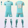 Uniformes de Futebol da Copa do Mundo Mais Vendidos, Uniformes de Treinamento do Clube Miami Time da Casa Número 10, Conjunto de Uniformes de Futebol da Seleção Nacional