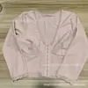 Ropa Deportiva Exterior Europea y Americana de Yoga con Broche Frontal Estilo Moldeador de Cuerpo Push-up Encaje Encaje Manga Siete Top Producto Nuevo