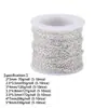 Corrente Metálica em Forma de O, Corrente Achada, Materiais de Corrente Semi-Acabada Feitos à Mão, Corrente Cruzada Multiespecificação, Acessórios para Joias DIY