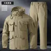 Nueva chaqueta de primavera para hombre para comercio transfronterizo, ropa de camuflaje para exteriores, ropa de trabajo casual de longitud media con múltiples bolsillos, ropa de protección laboral