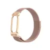 Adequado para moldura de relógio de metal tipo armadura de ar para Google Fitbit, pulseira de metal magnética Milan colorida para Google