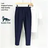 Pantalones de hombre elegantes y sofisticados, corte slim, nuevo estilo de verano, modernos, cómodos, con caída, pantalones largos casuales, versátiles y adelgazantes.