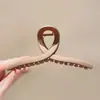 Novo Estilo de Presilha de Cabelo 2026 com Toque de Luxo, Piranha Floral Simples, Presilha de Garra Grande de Acrílico para Cabelos Grossos