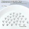 Decorações Populares Japonesas e Coreanas em Forma de Estrela e Coração de Metal para Unhas Liga Metálica Superfície Espelhada Mistura de Cores Vermelho Preto Branco Decoração de Unhas Diamantes