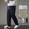 Venta Directa de FábricaTelaNuevo Estilo Pantalones Rectos de Color Sólido para Hombre, Pantalones Casuales de Otoño e Invierno, Pantalones de Moda para Hombre