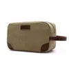 Bolso de lona portátil, informal, grueso, de estilo coreano, de color sólido, monedero portátil, unisex, bolsa de almacenamiento, bolsa de cosméticos