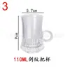 Taza con asa de cristal engrosado taza de café americana en relieve platillo juego de tazas de té negro turco resistente al calor taza de té exquisita