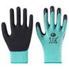 Guantes elásticos de protección laboral, resistentes al desgaste, para trabajo en el lugar de trabajo, de látex con caucho, transpirables, finos, antideslizantes.