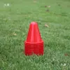 Estaca para patinaje sobre ruedas estaca de flor plana estaca a prueba de viento taza de entrenamiento obstáculo barricada marcador de pie cono para patines de ruedas estaca de taza de fondo redondo