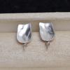 Pendientes de botón barrocos de plata S925 con forma para mujer 9-17 Perla cuenta deforme joyería accesorios DIY 4421