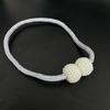 Correas de Cortina Transfronterizas, Correas Simples de Gasa Blanca, Accesorios de Decoración de Cortinas, Correas de Hebilla Magnética de Perla Sin Perforaciones