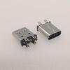 Conector hembra TIPO C vertical 180 Tipo-C14PIN base hembra vertical tipo DIP para placa L = 10.5