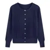Cárdigan de punto morado con pelo de mapache para mujer, nuevo estilo de otoño e invierno, suave y esponjoso, cuello redondo, suéter exterior, suéter de cachemira, abrigo negro