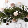 Venta Directa de Fábrica de Adornos de Bola de Tela Navideña, Colgantes de Bola de Terciopelo para Decoración de Árbol de Navidad, Hecho a Medida Según Fotos y Muestras