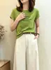Camiseta de Algodão Canelado Guangzhou Treze Fábricas 220g para Mulheres, Direto da Fábrica, Top de Manga Curta Slim Fit, Exclusivo de Verão para Atacado