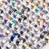 Banlan Joyería Tendencia de Comercio Exterior Venta Caliente Anillo Mixto de Acero de Titanio Grueso de 1.2 Anillo Mixto de Acero Inoxidable Al Por Mayor en Caja