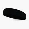 Diadema Deportiva de Algodón Diadema Absorbente de Sudor para Correr Diadema de Baloncesto Color Sólido Pañuelo Antitranspirante Diadema Elástica de Fitness