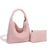 Bolsa tote de ombro única casual estilo Ins Bolsa de balde tecida à mão simples coreana Bolsa cesta de legumes para ir ao trabalho