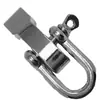 Pulseira de paracord, pulseira de sobrevivência, fivela de metal, fivela de ferradura em liga de zinco galvanizado, fivelas em forma de U e O, acessórios de joias para atacado