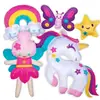 Kit de Costura para Educación Temprana Infantil Animales de la Selva Kit de Manualidades DIY de Fieltro Juguetes Soporta Personalización