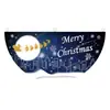 Bandeira de meia-lua de Natal da Amazon, nova, transfronteiriça, bandeira em leque para festas, bandeira decorativa para reuniões, decoração de cena e criação de uma atmosfera festiva