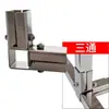 Conectores Cuadrados de Tubo de Acero Inoxidable de 20/25/30 mm, Abrazaderas Fijas sin Soldadura, Sujetadores, Conectores Cuadrados de Acero de Dos y Tres Vías