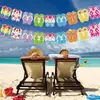 Novo Produto da Amazon Festa de Verão no Havaí Suprimentos Tema Flamingo Bandeira Banners Conjunto Decorações