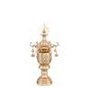 Color Esmalte Colección Mar Lámpara Buda Luces Delanteras Todo Cobre LED Salón Buda Loto Lámpara Larga Brillante Hogar Enchufe Grande Luz Santuario
