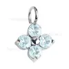 Binks F136 Liga de Titânio Trevo de Quatro Folhas Zircônia Brinco Stud Pingente Acessórios DIY Brinco Stud Colar Piercing Joias