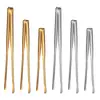 Pinzas para Palillos de Acero Inoxidable 304 Pinzas para Barbacoa Estilo Japonés Pinzas para Barbacoa Extra Largas Pinzas para Buffet Pinzas para Bistec Pinzas para Alimentos Dentadas