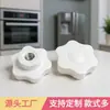 Tuerca de cabeza hexagonal de goma de 38 mm, 6 unidades, color blanco, protección del medio ambiente, de plástico, con mango.