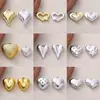 Superficie Lisa de Múltiples Especificaciones Accesorios de Corazón 3D Chapados en Metal Accesorios para Collares Pendientes Colgantes de Corazón Joyería