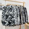 Camisa Holgada de Estilo Frío con Estampado de Leopardo de Tinta de Manga Larga para Mujer Otoño Elegante Sentido del Diseño Nicho Top de Superposición