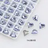 Dongzhou Diamante Cristal Morado Lavanda Para Uñas Boutique de Diamantes Fondo Puntiagudo Cristal K9 Mariposa Popular en Internet Accesorios Populares para Uñas