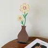 Adornos de Florero Impresos Coloridos para Entrada, Sala de Estar, Nuevo Modelo 2026 para Sala de Estar, Dormitorio, Escritorio de Oficina, Decoraciones Florales Creativas