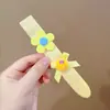 Faixa de Cabeça Mágica com Adesivo para Crianças Meninas, Presilha de Cabelo Flor, Adesivo para Franja, Faixa de Cabeça Mágica para Menininhas
