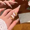 Pendientes de Esmalte de Alta Gama Estilo Francés con Textura, Forma de C, Moda de Nicho de Lujo Ligero, Pendientes de Botón Geométricos Versátiles