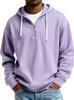 Sudadera con Capucha Pesada de Manga Larga para Hombre, Color Sólido, Holgada, Moderna, Deportiva Casual, Europea y Americana, Nueva