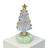 10.5cm Base Giratoria de Cerámica Jingdezhen Adorno de Árbol de Navidad Manualidades de Vidrio Cerámicas Navideñas