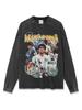 Fútbol Diego Maradona Rey del Fútbol Argentino Camiseta Estampada de Manga Corta Sudadera con Capucha de Peso Pesado Cuello Redondo 250g