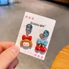 Clip de Oreja de Dibujos Animados Nuevo Lindo Coreano para Niña Pendientes Versátiles Sin Dolor Joyería de Princesa para Bebé Sin Piercing