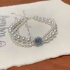 Pulseira de Pérolas de Imitação Barroca Feminina Estilo Coreano Pulseira Estilo Ins Design de Moda Pulseira Vintage Irregular Estilo Puxar