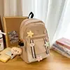Mochila Simple y Versátil, de Aspecto Elevado, Moderna, Color Sólido, Mochila Ligera, Bolsa para Estudiantes de Viaje al Campus