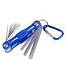Juego de Llaves Allen Plegables Métrico Inglés Torx Destornillador Métrico Torx Hexágono Interior