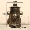 Arte de Hierro Vintage Estilo Industrial Creativo y Único Hidrante de Incendios Cubo de Basura Metálico Grande con Tapa y Pedal de Pie para Sala de Estar y Uso en Exteriores