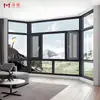 Foshan Puerta y Ventana de Sistema de Aluminio de Gama Alta con Rotura de Puente Aislamiento Acústico de Piso y Pantalla de Ventana Integrada de Aleación de Aluminio Silenciosa Ventana Batiente Sellado Balcón